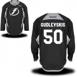 Kristers Gudlevskis Reebok Tampa Bay Lightning Authentic Black Practice Jersey