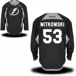 Luke Witkowski Reebok Tampa Bay Lightning Authentic Black Practice Jersey