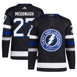 Ryan McDonagh Men's Adidas Tampa Bay Lightning Authentic Black Alternate Primegreen Jersey