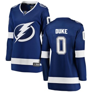 Dylan Duke Women's Fanatics Branded Tampa Bay Lightning Breakaway Blue Home Jersey