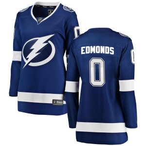 Lucas Edmonds Women's Fanatics Branded Tampa Bay Lightning Breakaway Blue Home Jersey