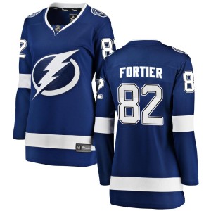 Gabriel Fortier Women's Fanatics Branded Tampa Bay Lightning Breakaway Blue Home Jersey