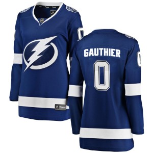 Ethan Gauthier Women's Fanatics Branded Tampa Bay Lightning Breakaway Blue Home Jersey