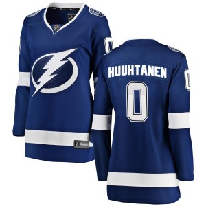 Niko Huuhtanen Women's Fanatics Branded Tampa Bay Lightning Breakaway Blue Home Jersey