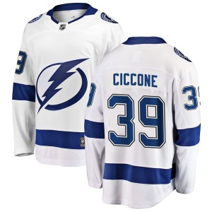 Enrico Ciccone Men's Fanatics Branded Tampa Bay Lightning Breakaway White Away Jersey