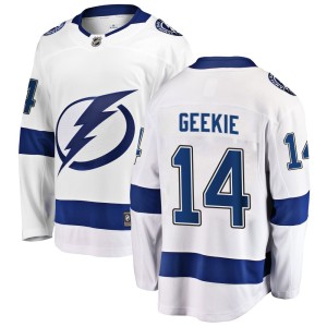 Conor Geekie Men's Fanatics Branded Tampa Bay Lightning Breakaway White Away Jersey