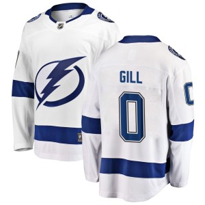 Dyllan Gill Men's Fanatics Branded Tampa Bay Lightning Breakaway White Away Jersey