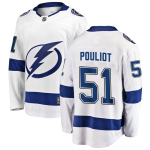 Derrick Pouliot Men's Fanatics Branded Tampa Bay Lightning Breakaway White Away Jersey