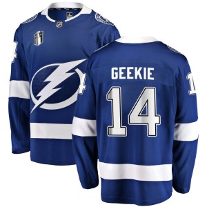 Conor Geekie Youth Fanatics Branded Tampa Bay Lightning Breakaway Blue Home 2022 Stanley Cup Final Jersey