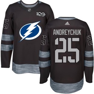 Dave Andreychuk Youth Tampa Bay Lightning Authentic Black 1917-2017 100th Anniversary Jersey