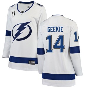 Conor Geekie Women's Fanatics Branded Tampa Bay Lightning Breakaway White Away 2022 Stanley Cup Final Jersey