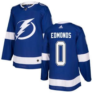 Lucas Edmonds Men's Adidas Tampa Bay Lightning Authentic Blue Home Jersey