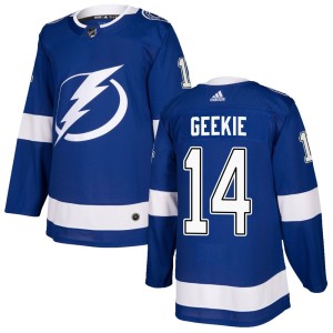 Conor Geekie Men's Adidas Tampa Bay Lightning Authentic Blue Home Jersey