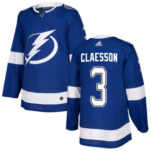 Fredrik Claesson Youth Adidas Tampa Bay Lightning Authentic Blue Home Jersey