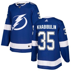 Nikolai Khabibulin Youth Adidas Tampa Bay Lightning Authentic Blue Home Jersey