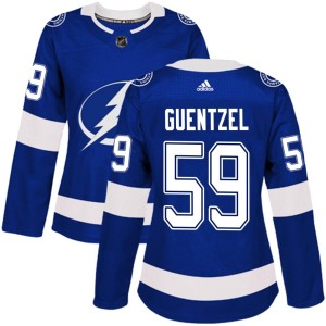 Jake Guentzel Women's Adidas Tampa Bay Lightning Authentic Blue Home Jersey