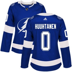 Niko Huuhtanen Women's Adidas Tampa Bay Lightning Authentic Blue Home Jersey