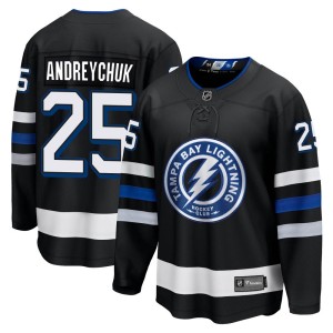 Dave Andreychuk Men's Fanatics Branded Tampa Bay Lightning Premier Black Breakaway Alternate Jersey