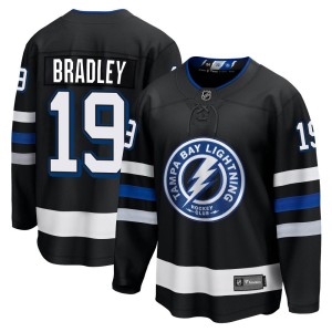 Brian Bradley Men's Fanatics Branded Tampa Bay Lightning Premier Black Breakaway Alternate Jersey