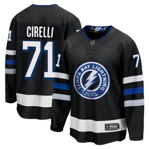 Anthony Cirelli Men's Fanatics Branded Tampa Bay Lightning Premier Black Breakaway Alternate Jersey