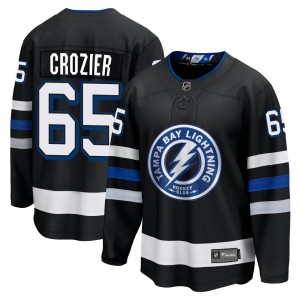 Maxwell Crozier Men's Fanatics Branded Tampa Bay Lightning Premier Black Breakaway Alternate Jersey