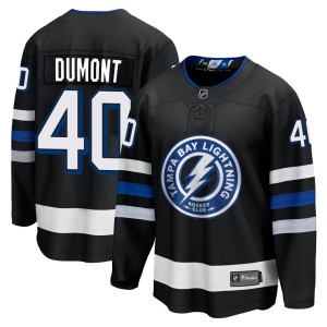 Gabriel Dumont Men's Fanatics Branded Tampa Bay Lightning Premier Black Breakaway Alternate Jersey