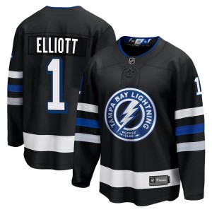 Brian Elliott Men's Fanatics Branded Tampa Bay Lightning Premier Black Breakaway Alternate Jersey