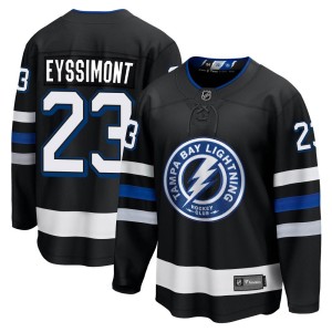 Michael Eyssimont Men's Fanatics Branded Tampa Bay Lightning Premier Black Breakaway Alternate Jersey