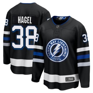 Brandon Hagel Men's Fanatics Branded Tampa Bay Lightning Premier Black Breakaway Alternate Jersey