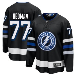 Victor Hedman Men's Fanatics Branded Tampa Bay Lightning Premier Black Breakaway Alternate Jersey