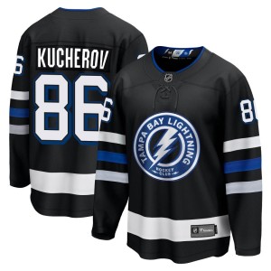 Nikita Kucherov Men's Fanatics Branded Tampa Bay Lightning Premier Black Breakaway Alternate Jersey