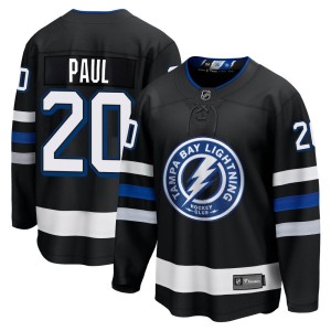 Nicholas Paul Men's Fanatics Branded Tampa Bay Lightning Premier Black Breakaway Alternate Jersey