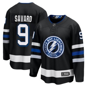 Denis Savard Men's Fanatics Branded Tampa Bay Lightning Premier Black Breakaway Alternate Jersey