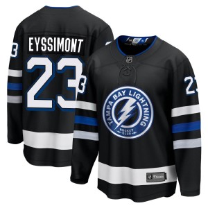 Michael Eyssimont Youth Fanatics Branded Tampa Bay Lightning Premier Black Breakaway Alternate Jersey