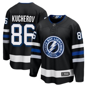 Nikita Kucherov Youth Fanatics Branded Tampa Bay Lightning Premier Black Breakaway Alternate Jersey