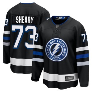 Conor Sheary Youth Fanatics Branded Tampa Bay Lightning Premier Black Breakaway Alternate Jersey