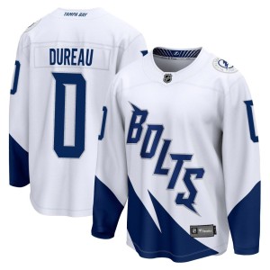 Jaydon Dureau Men's Fanatics Branded Tampa Bay Lightning Breakaway White 2022 Stadium Series Jersey