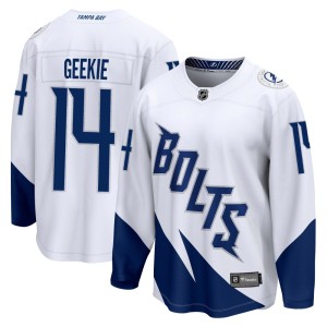 Conor Geekie Men's Fanatics Branded Tampa Bay Lightning Breakaway White 2022 Stadium Series Jersey