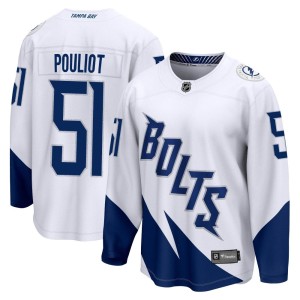 Derrick Pouliot Men's Fanatics Branded Tampa Bay Lightning Breakaway White 2022 Stadium Series Jersey