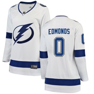 Lucas Edmonds Women's Fanatics Branded Tampa Bay Lightning Breakaway White Away Jersey