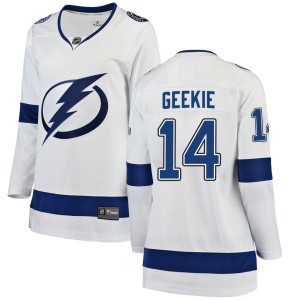 Conor Geekie Women's Fanatics Branded Tampa Bay Lightning Breakaway White Away Jersey