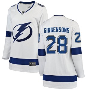 Zemgus Girgensons Women's Fanatics Branded Tampa Bay Lightning Breakaway White Away Jersey