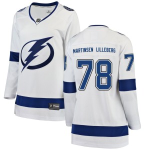 Emil Lilleberg Women's Fanatics Branded Tampa Bay Lightning Breakaway White Away Jersey