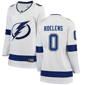 Milo Roelens Women's Fanatics Branded Tampa Bay Lightning Breakaway White Away Jersey