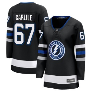 Declan Carlile Women's Fanatics Branded Tampa Bay Lightning Premier Black Breakaway Alternate Jersey