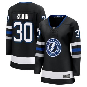 Kyle Konin Women's Fanatics Branded Tampa Bay Lightning Premier Black Breakaway Alternate Jersey