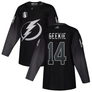 Conor Geekie Youth Adidas Tampa Bay Lightning Authentic Black Alternate 2022 Stanley Cup Final Jersey